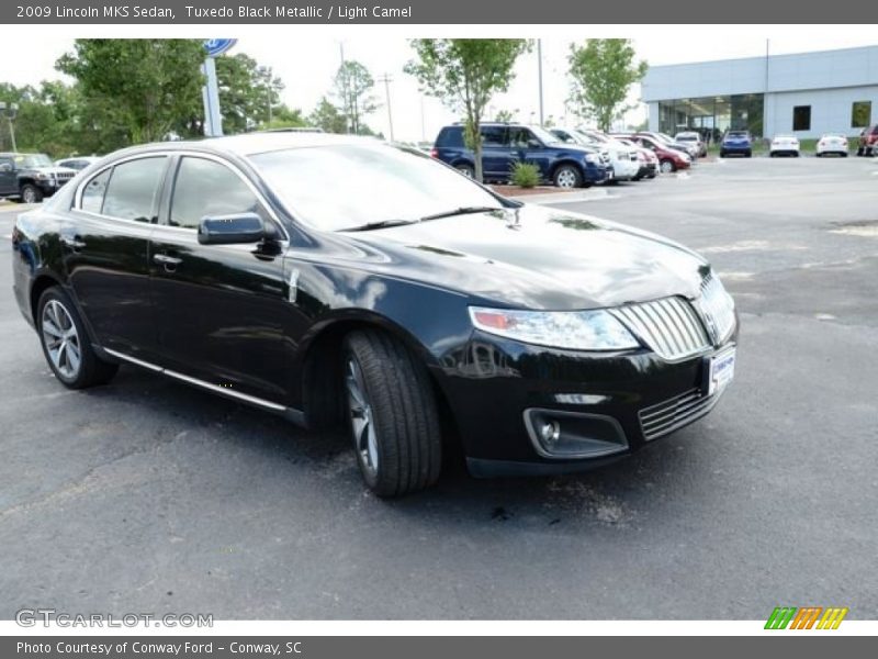 Tuxedo Black Metallic / Light Camel 2009 Lincoln MKS Sedan