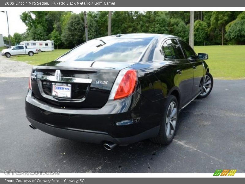 Tuxedo Black Metallic / Light Camel 2009 Lincoln MKS Sedan