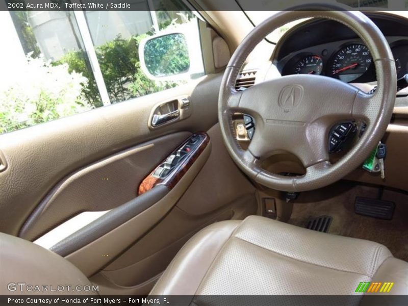Taffeta White / Saddle 2002 Acura MDX