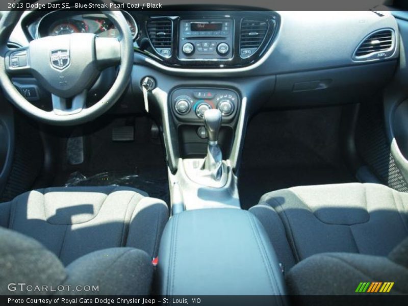 Blue Streak Pearl Coat / Black 2013 Dodge Dart SE