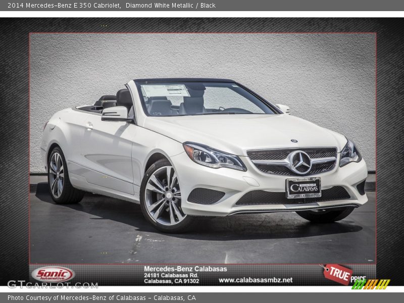 Diamond White Metallic / Black 2014 Mercedes-Benz E 350 Cabriolet