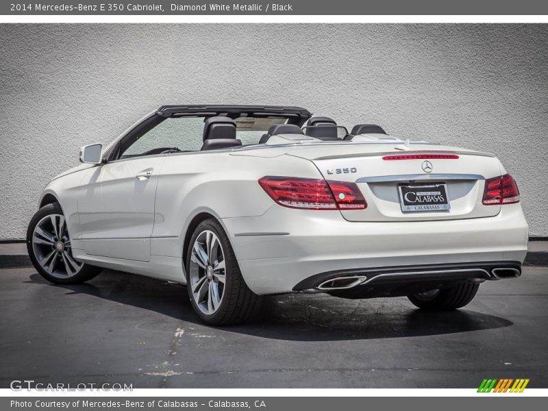 Diamond White Metallic / Black 2014 Mercedes-Benz E 350 Cabriolet