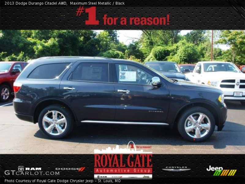 Maximum Steel Metallic / Black 2013 Dodge Durango Citadel AWD