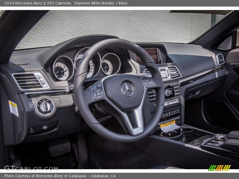 Diamond White Metallic / Black 2014 Mercedes-Benz E 350 Cabriolet