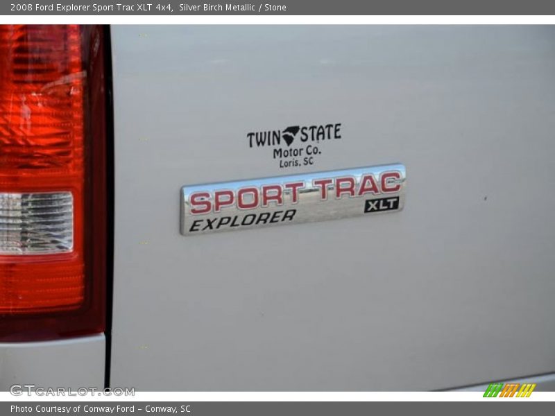 Silver Birch Metallic / Stone 2008 Ford Explorer Sport Trac XLT 4x4