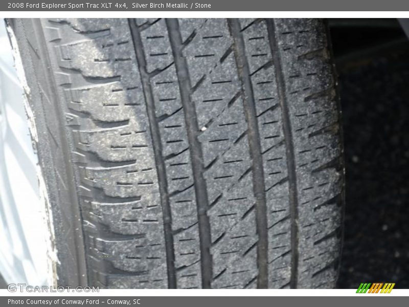 Silver Birch Metallic / Stone 2008 Ford Explorer Sport Trac XLT 4x4