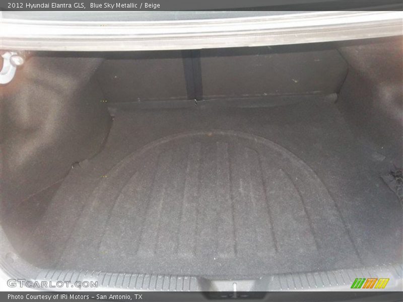 Blue Sky Metallic / Beige 2012 Hyundai Elantra GLS
