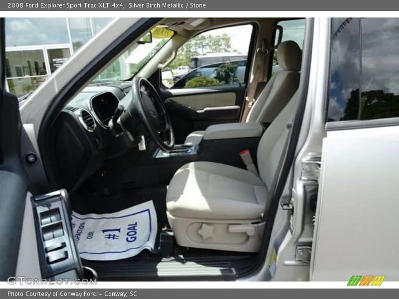 Silver Birch Metallic / Stone 2008 Ford Explorer Sport Trac XLT 4x4
