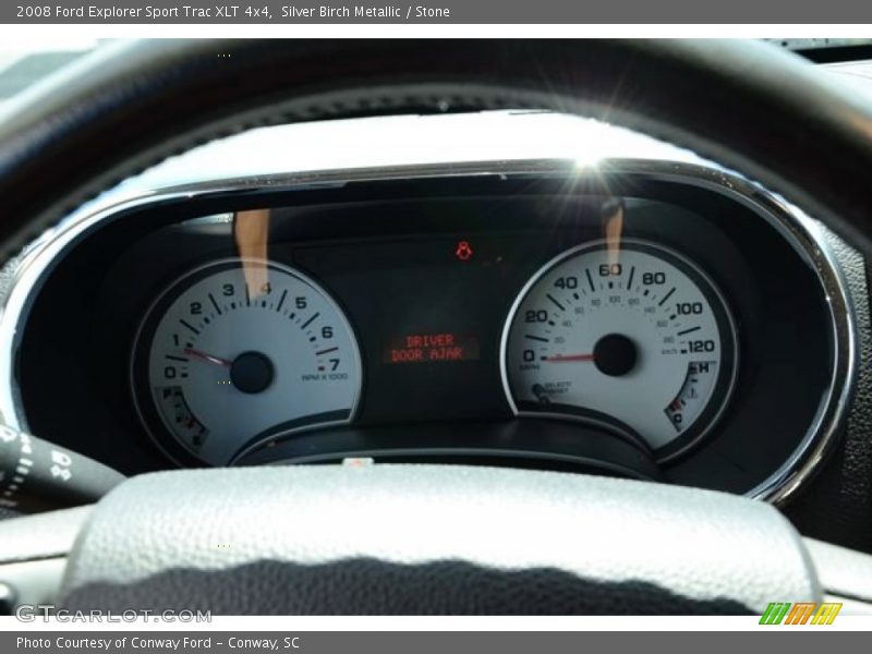 Silver Birch Metallic / Stone 2008 Ford Explorer Sport Trac XLT 4x4