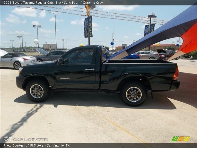 Black Sand Pearl / Graphite Gray 2008 Toyota Tacoma Regular Cab