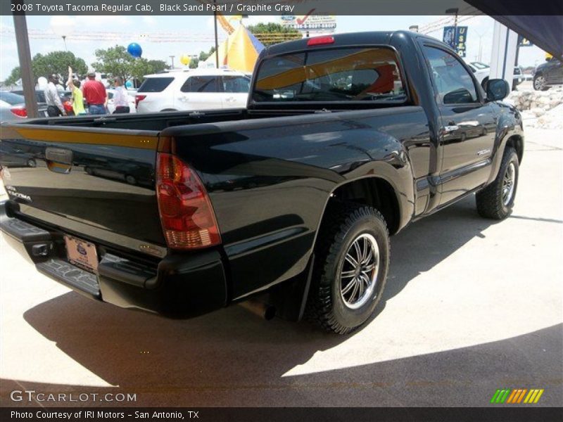 Black Sand Pearl / Graphite Gray 2008 Toyota Tacoma Regular Cab
