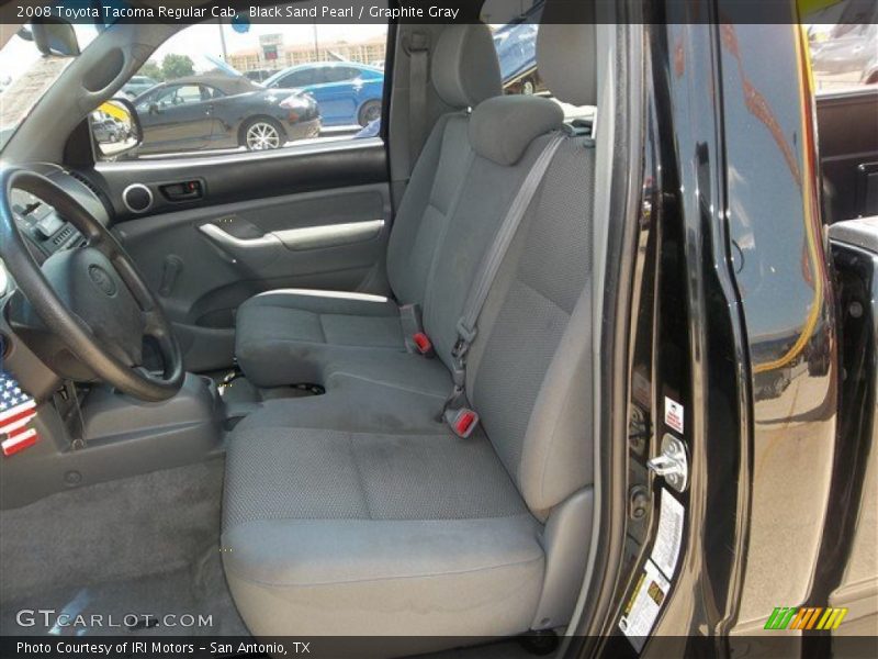 Black Sand Pearl / Graphite Gray 2008 Toyota Tacoma Regular Cab