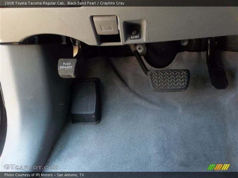Black Sand Pearl / Graphite Gray 2008 Toyota Tacoma Regular Cab
