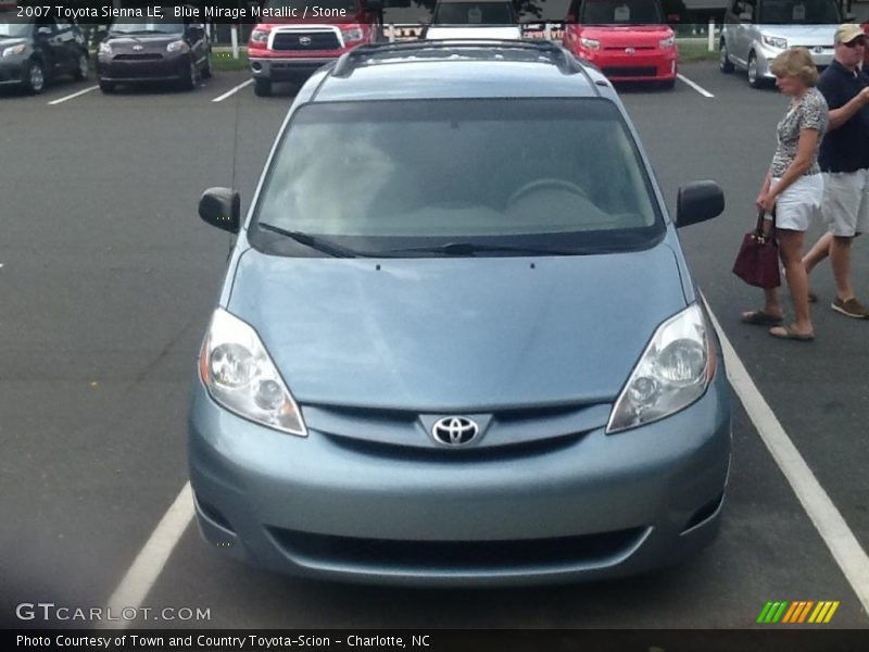 Blue Mirage Metallic / Stone 2007 Toyota Sienna LE