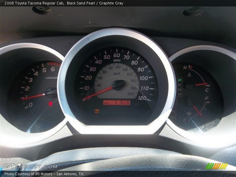 Black Sand Pearl / Graphite Gray 2008 Toyota Tacoma Regular Cab