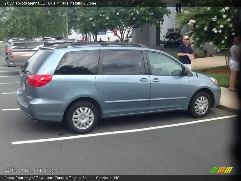 Blue Mirage Metallic / Stone 2007 Toyota Sienna LE
