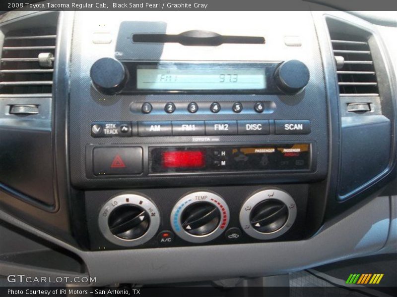 Black Sand Pearl / Graphite Gray 2008 Toyota Tacoma Regular Cab