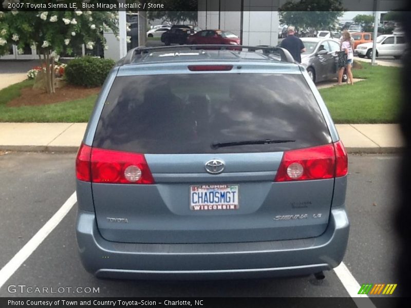 Blue Mirage Metallic / Stone 2007 Toyota Sienna LE