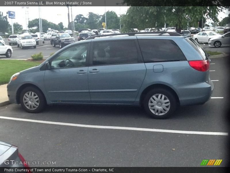 Blue Mirage Metallic / Stone 2007 Toyota Sienna LE