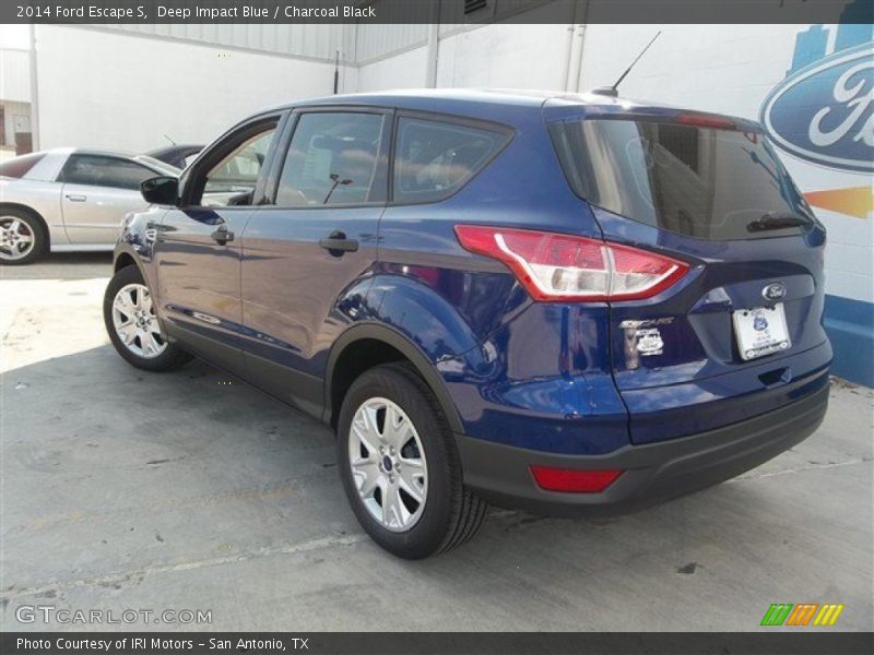 Deep Impact Blue / Charcoal Black 2014 Ford Escape S
