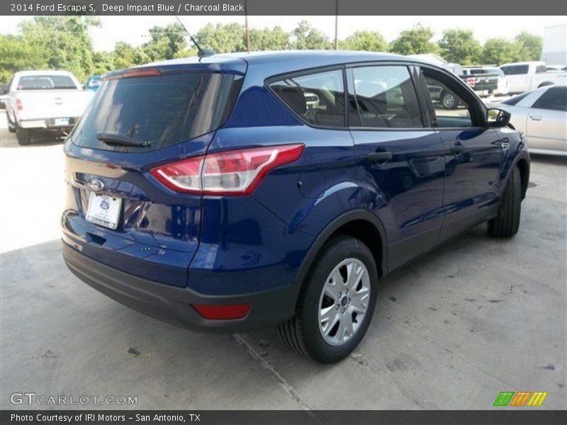 Deep Impact Blue / Charcoal Black 2014 Ford Escape S