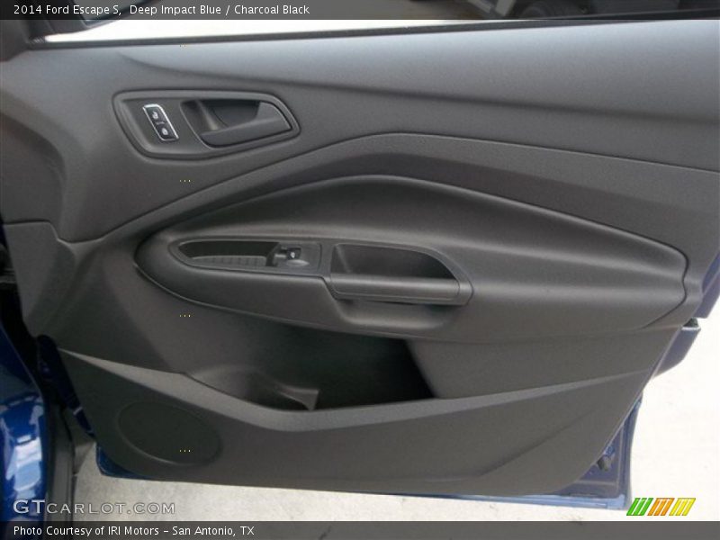 Deep Impact Blue / Charcoal Black 2014 Ford Escape S