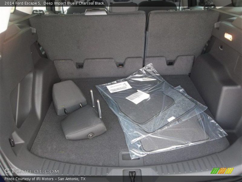 Deep Impact Blue / Charcoal Black 2014 Ford Escape S