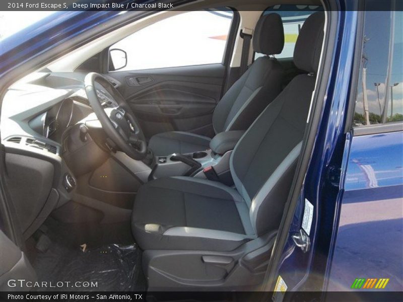 Deep Impact Blue / Charcoal Black 2014 Ford Escape S