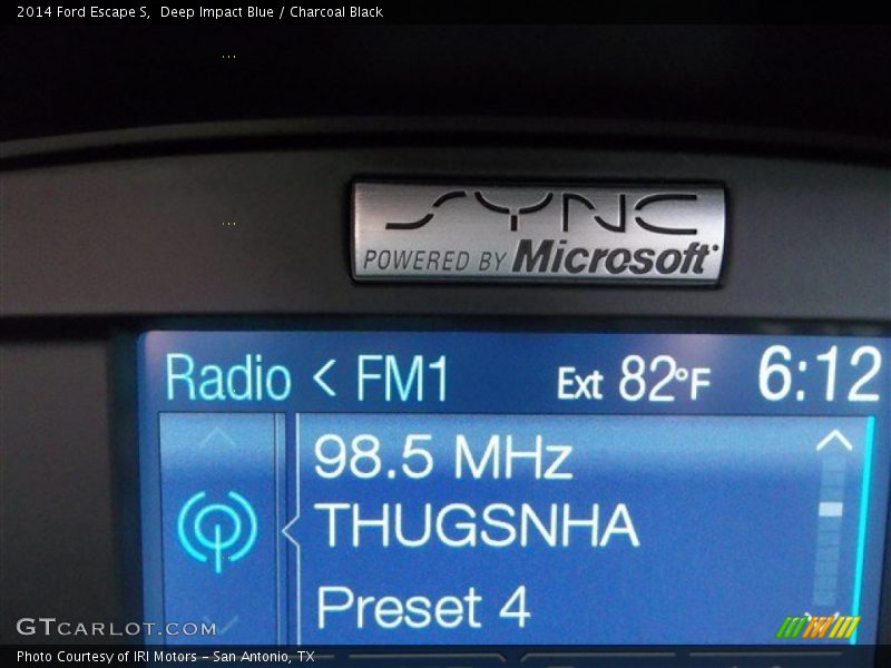 Deep Impact Blue / Charcoal Black 2014 Ford Escape S