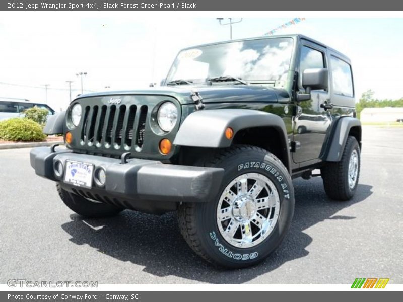 Black Forest Green Pearl / Black 2012 Jeep Wrangler Sport 4x4