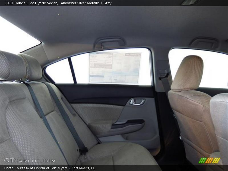 Alabaster Silver Metallic / Gray 2013 Honda Civic Hybrid Sedan