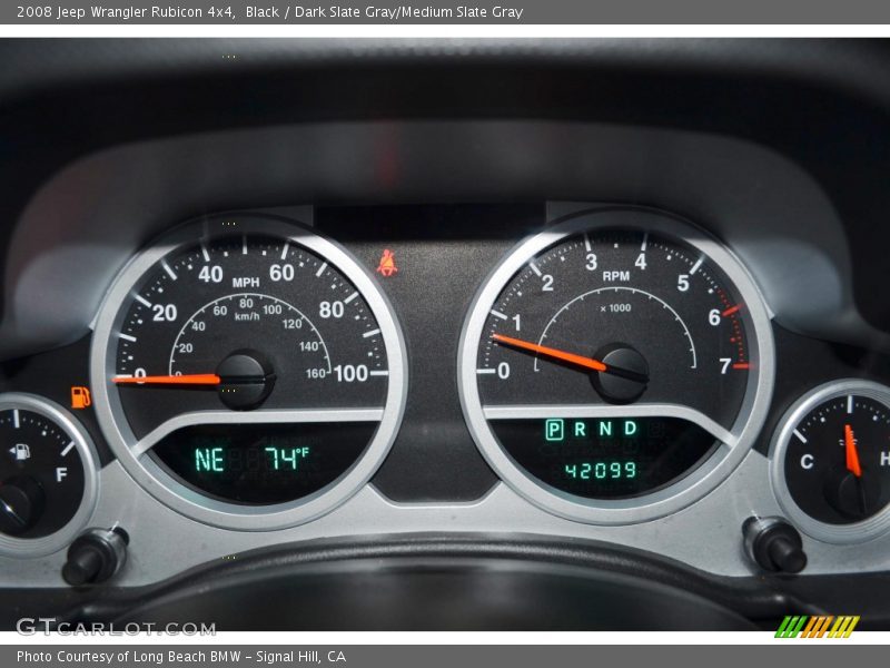 Black / Dark Slate Gray/Medium Slate Gray 2008 Jeep Wrangler Rubicon 4x4