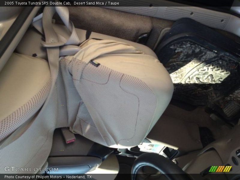Desert Sand Mica / Taupe 2005 Toyota Tundra SR5 Double Cab