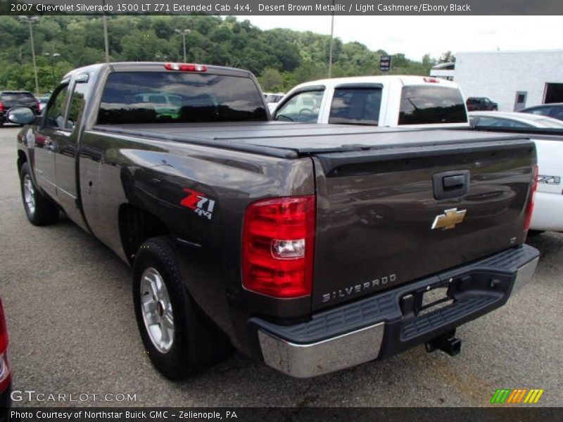 Desert Brown Metallic / Light Cashmere/Ebony Black 2007 Chevrolet Silverado 1500 LT Z71 Extended Cab 4x4