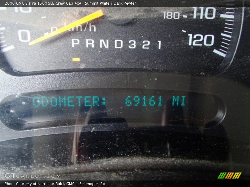 Summit White / Dark Pewter 2006 GMC Sierra 1500 SLE Crew Cab 4x4