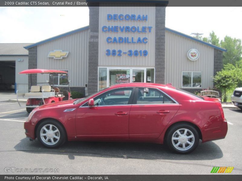 Crystal Red / Ebony 2009 Cadillac CTS Sedan