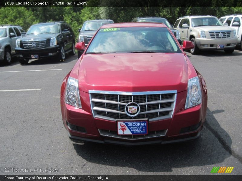Crystal Red / Ebony 2009 Cadillac CTS Sedan
