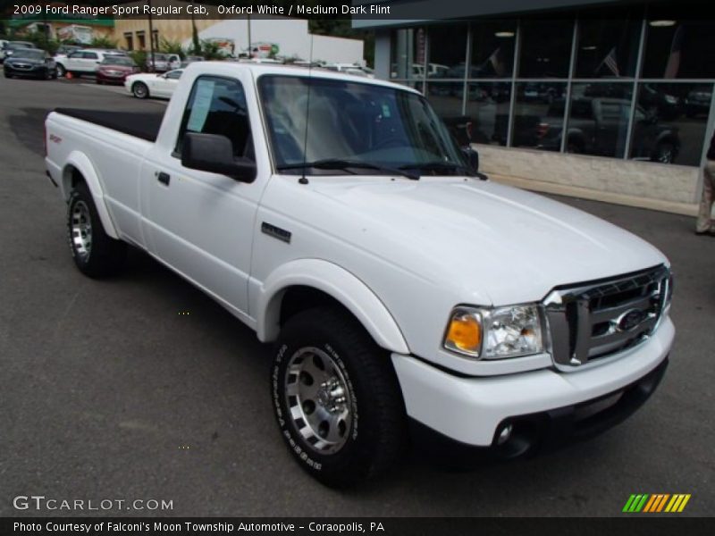 Oxford White / Medium Dark Flint 2009 Ford Ranger Sport Regular Cab