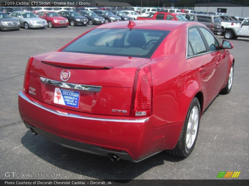 Crystal Red / Ebony 2009 Cadillac CTS Sedan