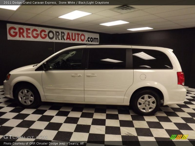 Stone White / Black/Light Graystone 2011 Dodge Grand Caravan Express