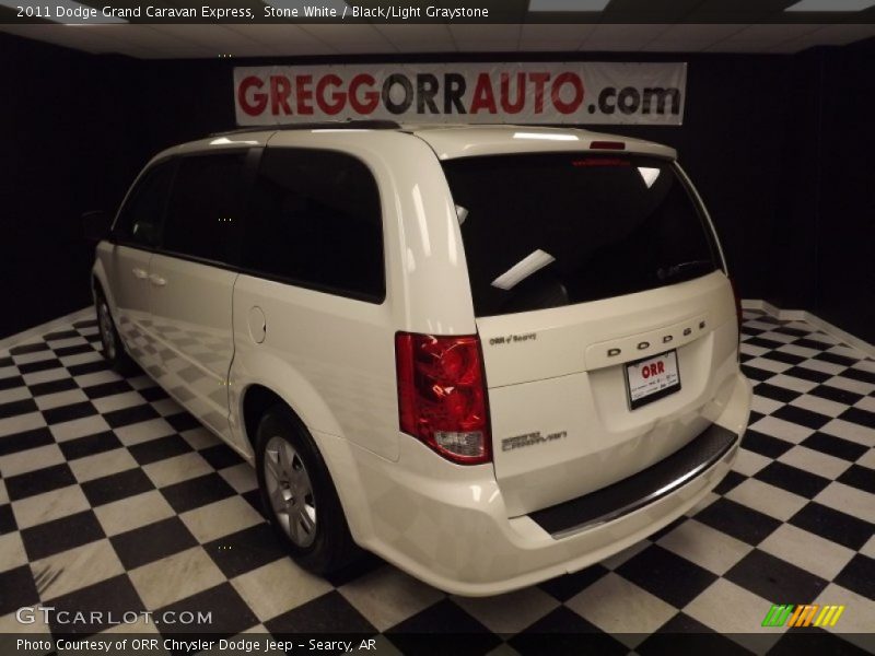 Stone White / Black/Light Graystone 2011 Dodge Grand Caravan Express