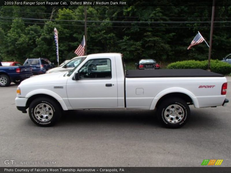 Oxford White / Medium Dark Flint 2009 Ford Ranger Sport Regular Cab