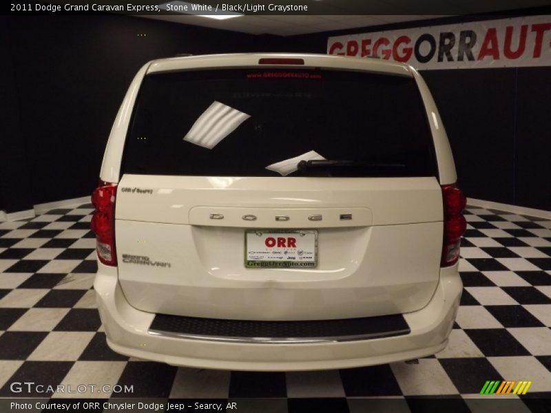 Stone White / Black/Light Graystone 2011 Dodge Grand Caravan Express