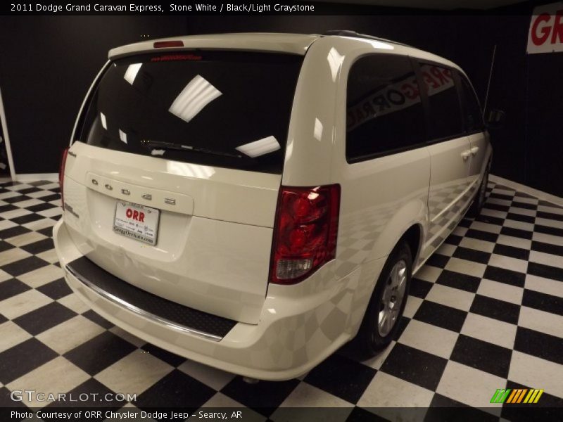 Stone White / Black/Light Graystone 2011 Dodge Grand Caravan Express