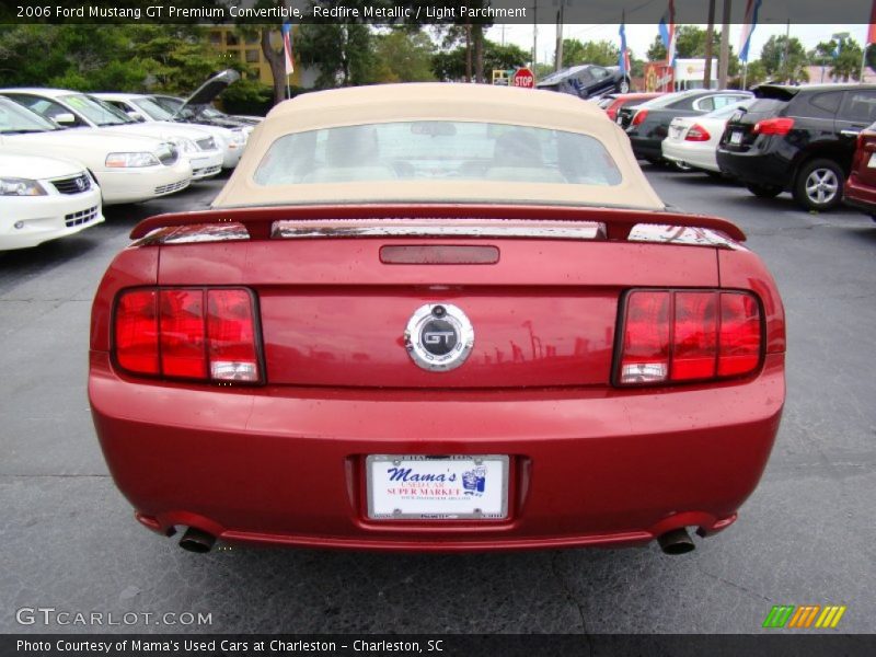 Redfire Metallic / Light Parchment 2006 Ford Mustang GT Premium Convertible