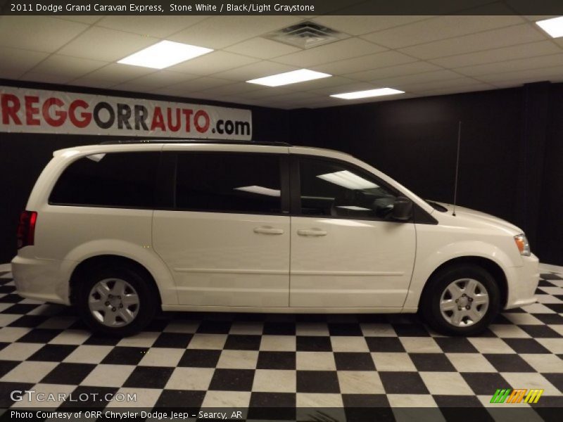Stone White / Black/Light Graystone 2011 Dodge Grand Caravan Express