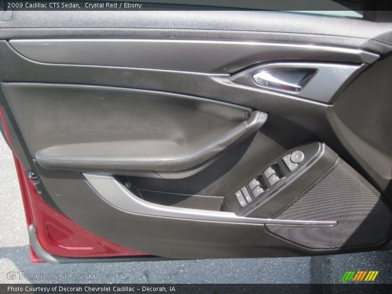 Crystal Red / Ebony 2009 Cadillac CTS Sedan