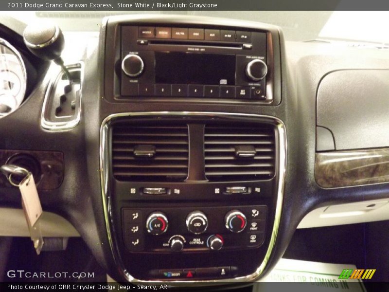 Stone White / Black/Light Graystone 2011 Dodge Grand Caravan Express