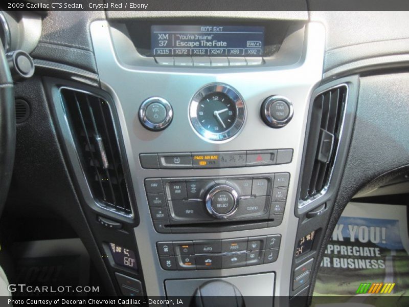 Crystal Red / Ebony 2009 Cadillac CTS Sedan
