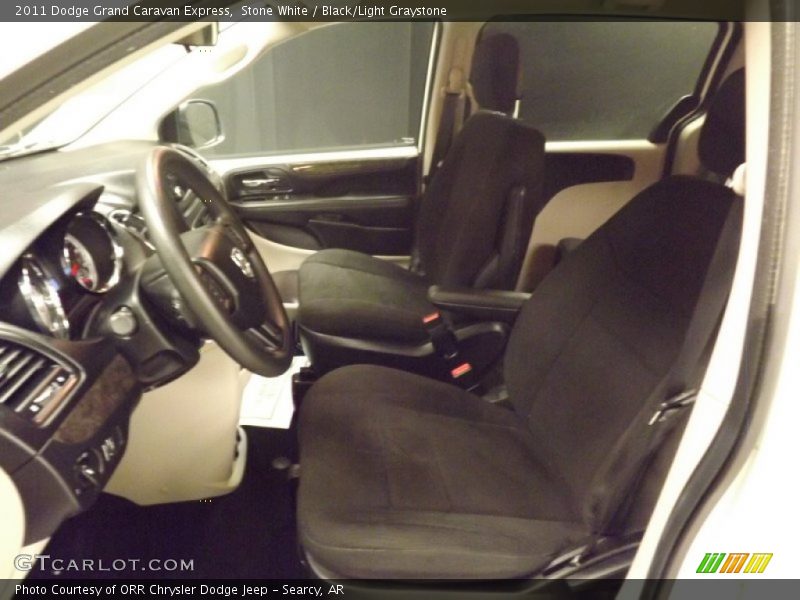 Stone White / Black/Light Graystone 2011 Dodge Grand Caravan Express